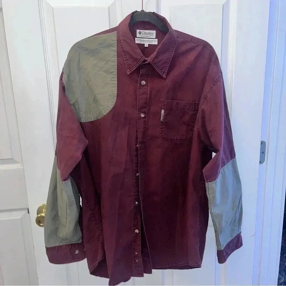 Columbia long sleeve two toned men’s shirt - Picture 1 of 6